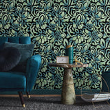 Galerie GH81340-23 Pepper Brussels Lace Green Wallpaper GH81340-23 Green Wallpaper