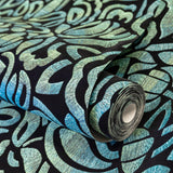 Galerie GH81340-23 Pepper Brussels Lace Green Wallpaper GH81340-23 Green Wallpaper