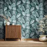 Galerie GH81345-23 Pepper Ficus Green Wallpaper GH81345-23 Green Wallpaper