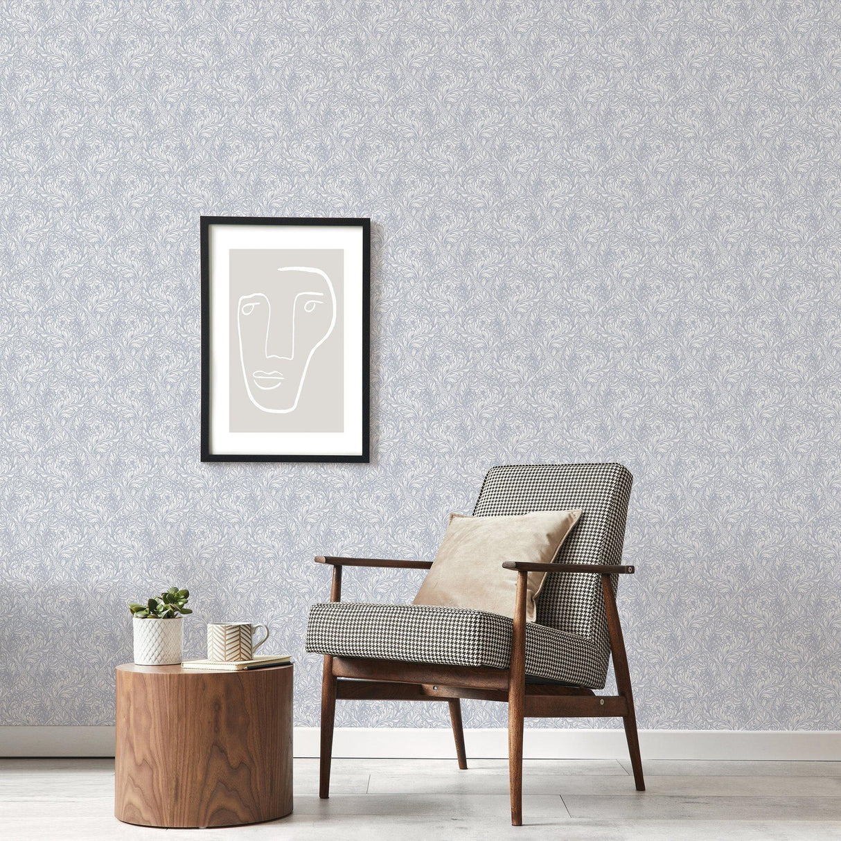 Galerie LB25101 Off The Wall Rambleicious Blue Wallpaper LB25101 Blue Wallpaper