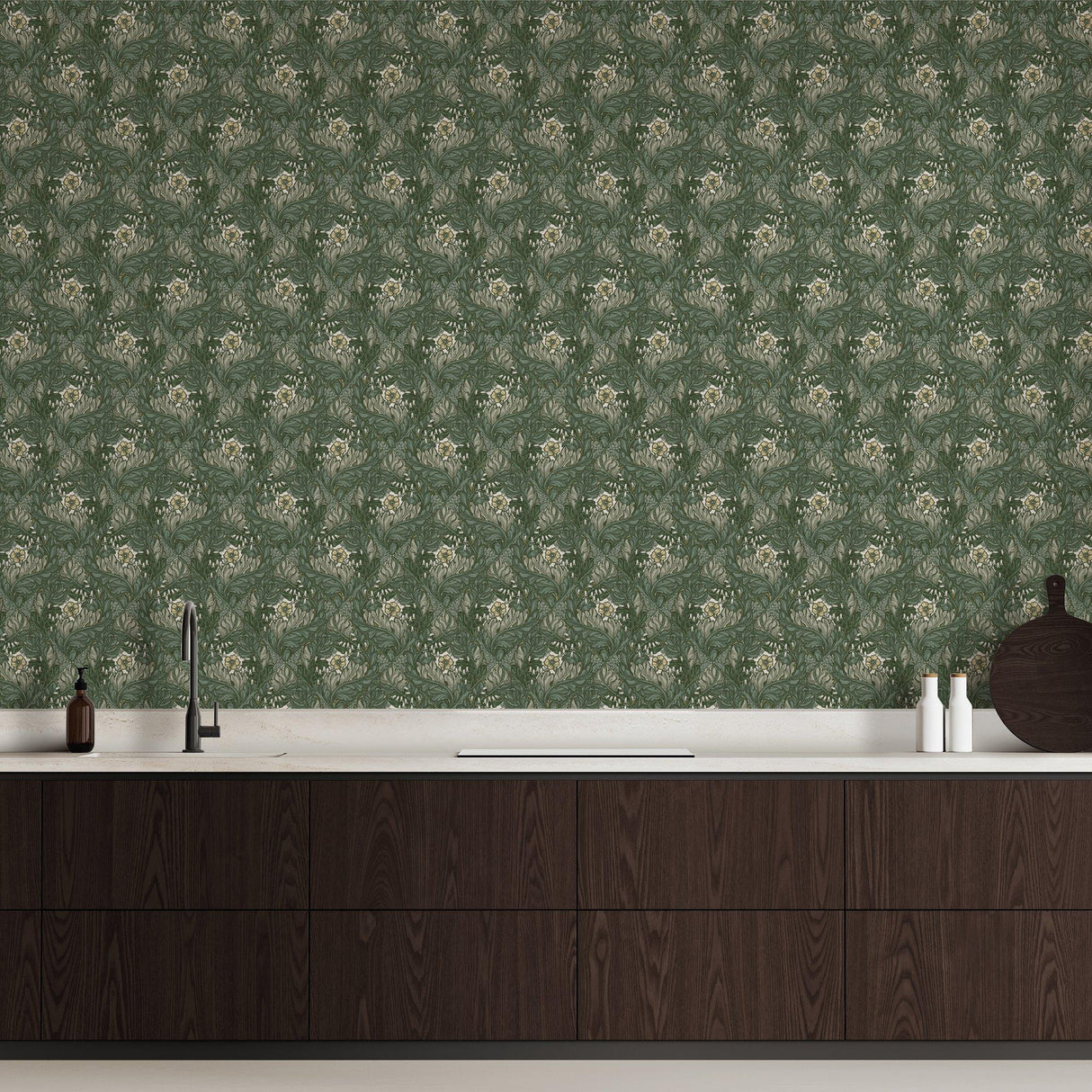 Galerie LB25103 Off The Wall Rambleicious Green Wallpaper LB25103 Green Wallpaper