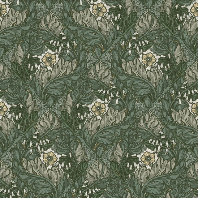 Galerie LB25103 Off The Wall Rambleicious Green Wallpaper LB25103 Green Wallpaper