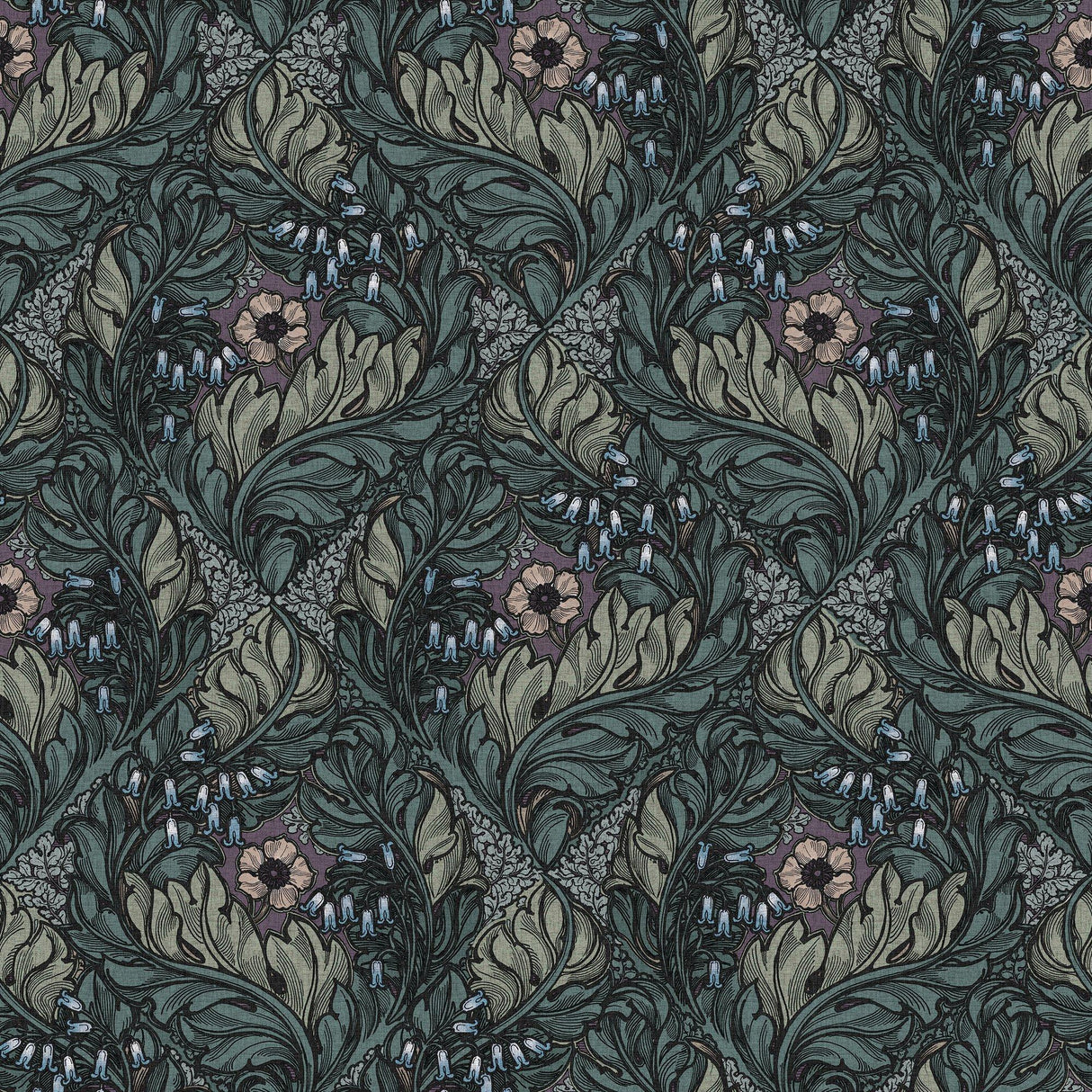 Galerie LB25105 Off The Wall Rambleicious Green Wallpaper LB25105 Green Wallpaper