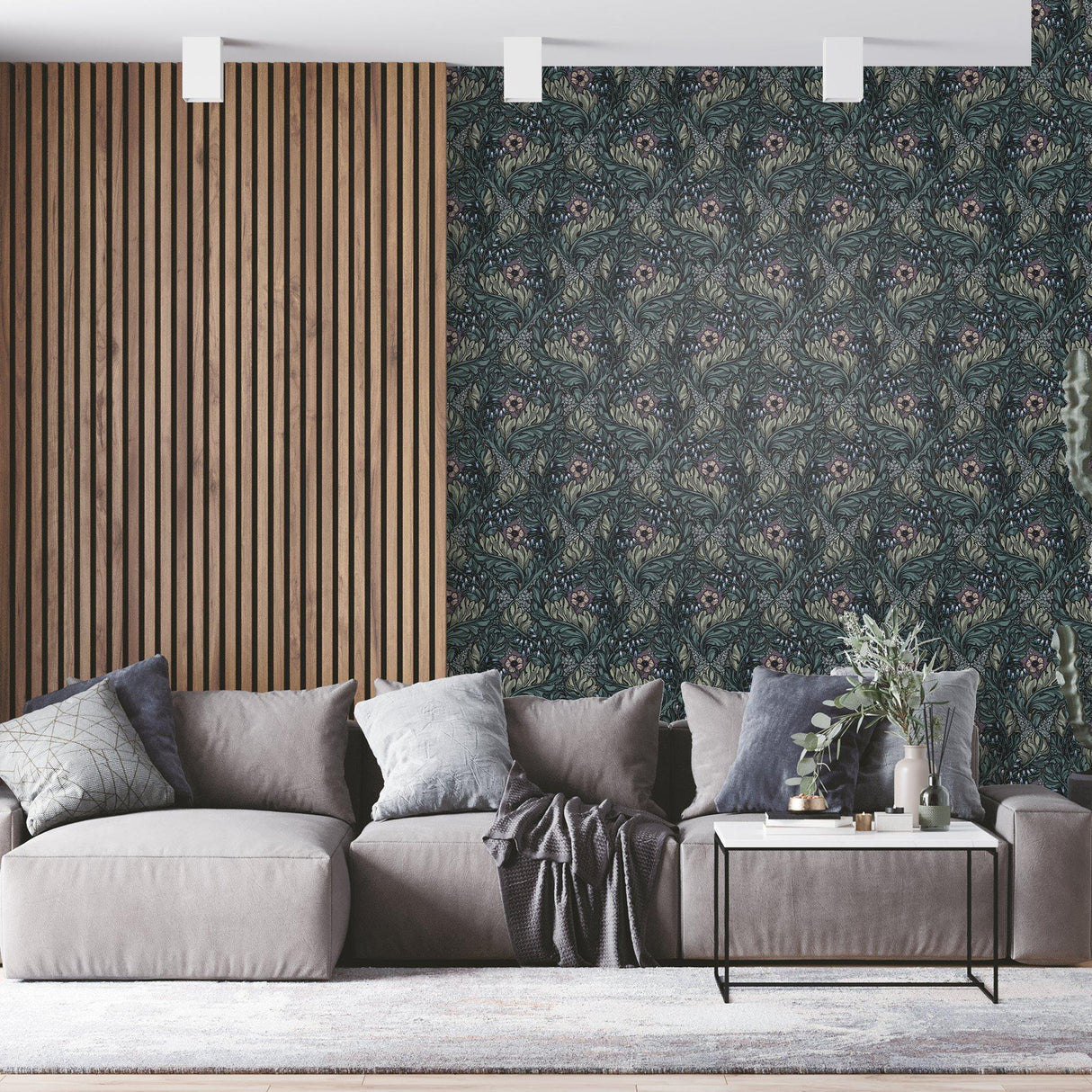 Galerie LB25105 Off The Wall Rambleicious Green Wallpaper LB25105 Green Wallpaper