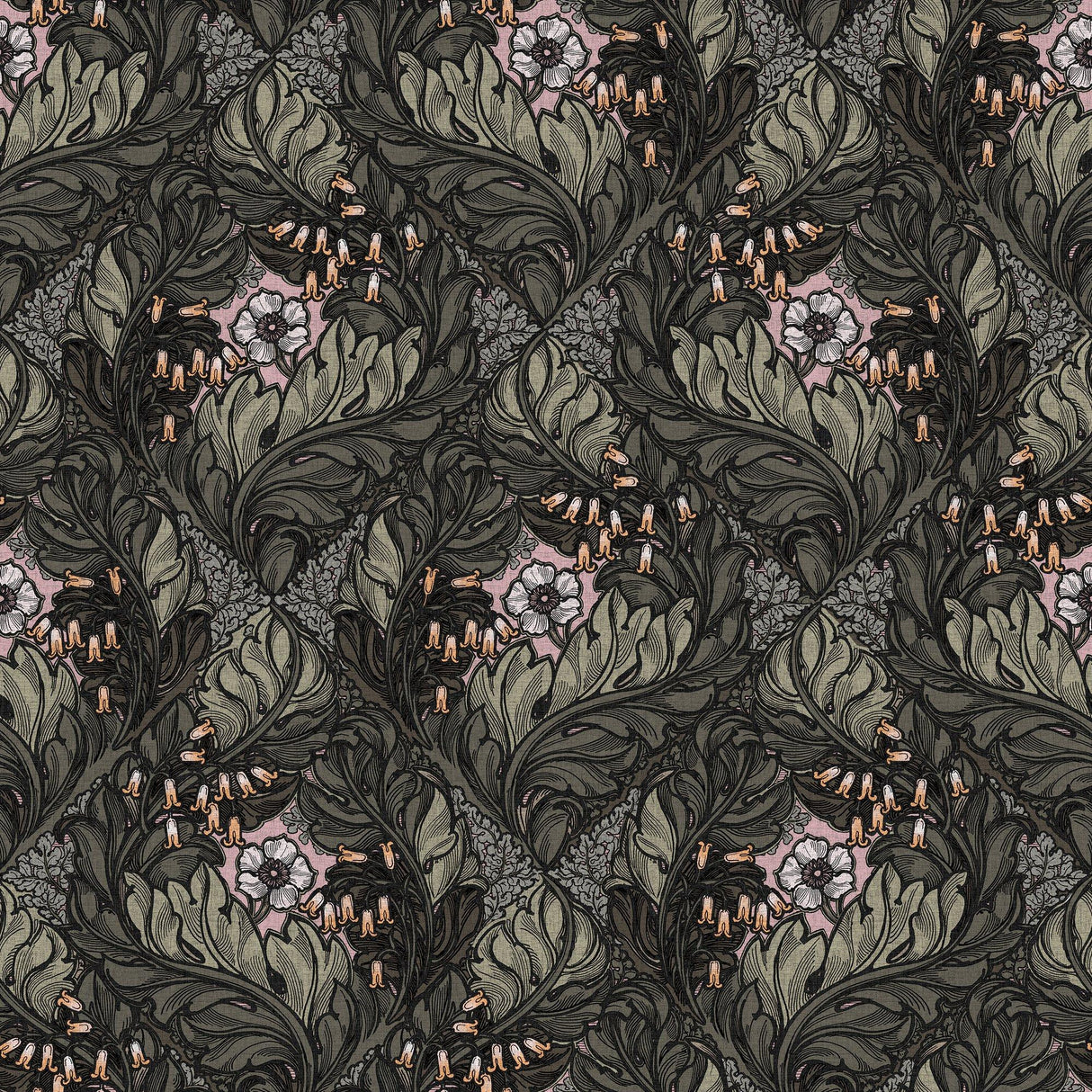 Galerie LB25108 Off The Wall Rambleicious Green Wallpaper LB25108 Green Wallpaper