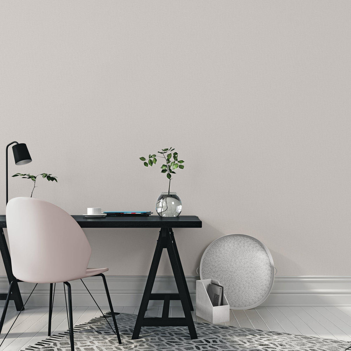 Galerie LB25125 Off The Wall Nuance Plain Texture Beige Wallpaper LB25125 Beige Wallpaper