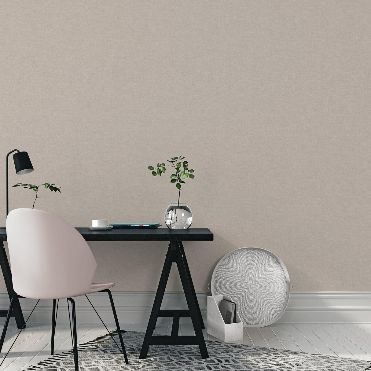 Galerie LB25131 Off The Wall Nuance Plain Texture Beige Wallpaper LB25131 Beige Wallpaper
