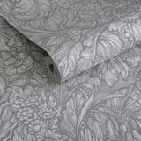 Galerie LB25137 Off The Wall Hedgerovia Silver Grey Wallpaper LB25137 Silver Grey Wallpaper