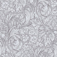 Galerie LB25137 Off The Wall Hedgerovia Silver Grey Wallpaper LB25137 Silver Grey Wallpaper