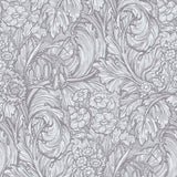 Galerie LB25137 Off The Wall Hedgerovia Silver Grey Wallpaper LB25137 Silver Grey Wallpaper
