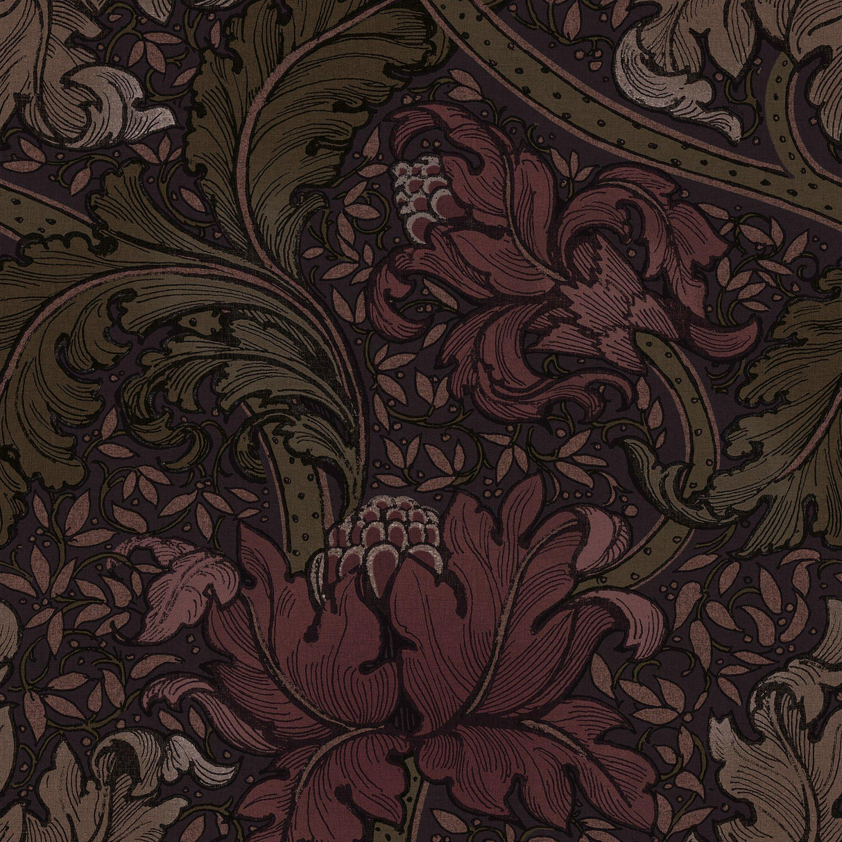 Galerie LB25146 Off The Wall Morris Major Red Wallpaper LB25146 Red Wallpaper