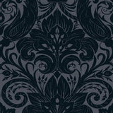 Galerie LB25169 Damask Sauvage Blue Wallpaper