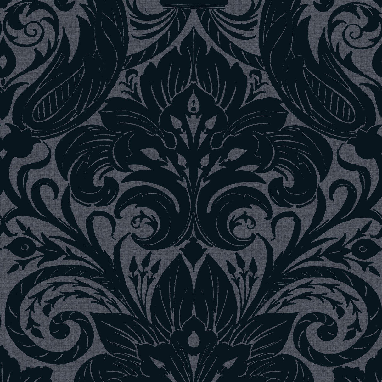 Galerie LB25169 Off The Wall Damask Sauvage Blue Wallpaper LB25169 Blue Wallpaper