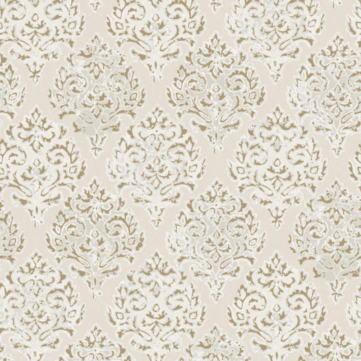 Galerie MT2020 Lustre Modern Damask Gold Wallpaper MT2020 Gold Wallpaper