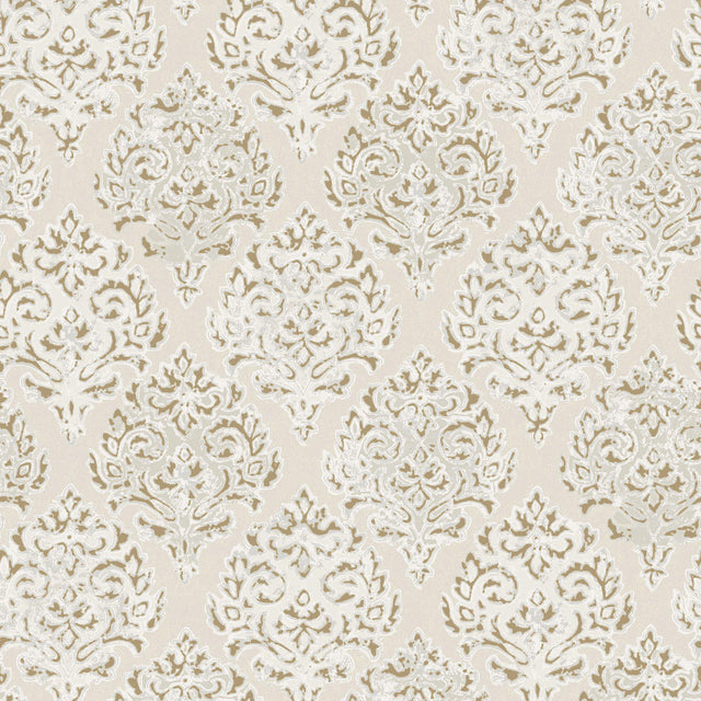 Galerie MT2020 Lustre Modern Damask Gold Wallpaper MT2020 Gold Wallpaper