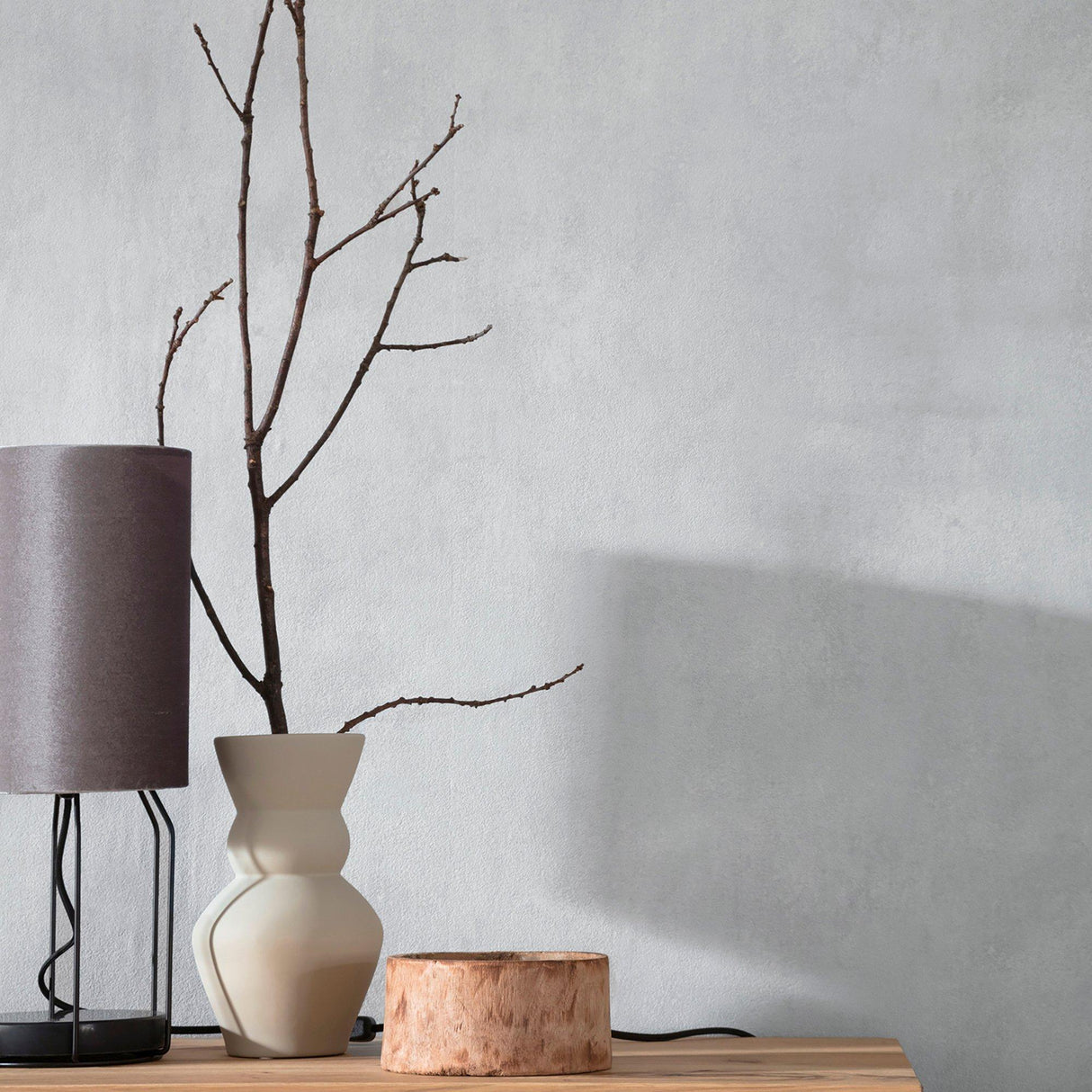 Galerie NT32715 The New Textures Plain Texture Silver Grey Wallpaper NT32715 Silver Grey Wallpaper