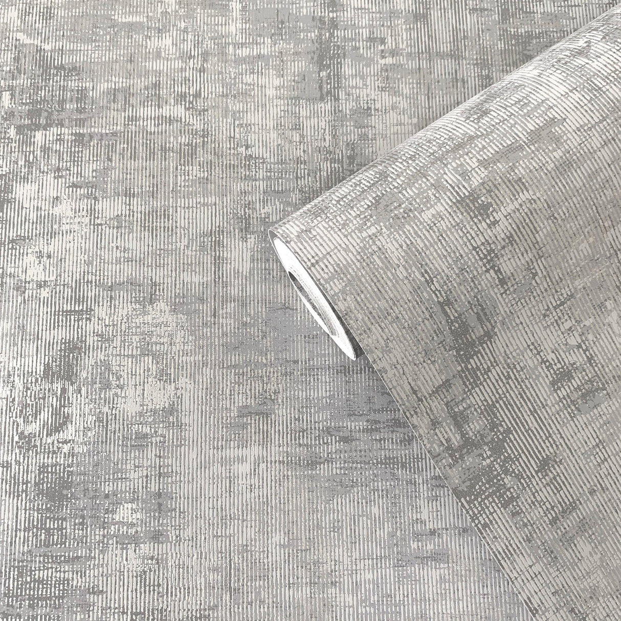 Galerie SP-LS5004 Lustre Distressed Silver Grey Wallpaper SP-LS5004 Silver Grey Wallpaper