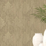 Galerie W78178 Metallic FX Modern Metallic Damask Gold Wallpaper W78178 Gold Wallpaper