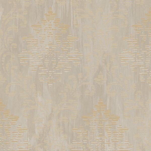 Galerie W78179 Modern Metallic Damask Gold Wallpaper
