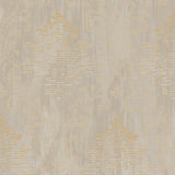Galerie W78179 Metallic FX Modern Metallic Damask Gold Wallpaper W78179 Gold Wallpaper