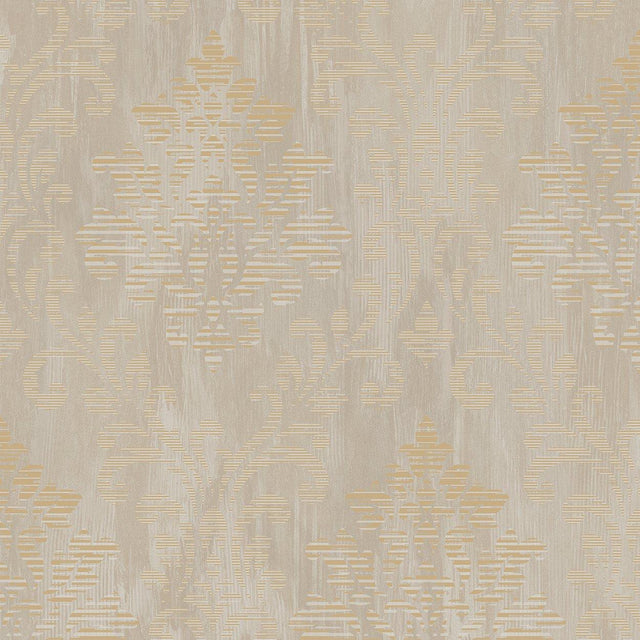 Galerie W78179 Metallic FX Modern Metallic Damask Gold Wallpaper W78179 Gold Wallpaper