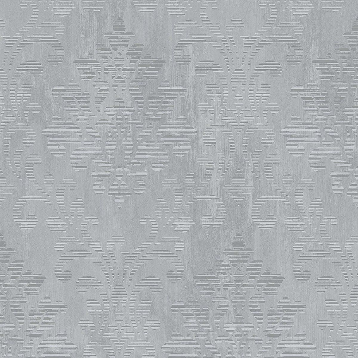 Galerie W78181 Metallic FX Modern Metallic Damask Silver Grey Wallpaper W78181 Silver Grey Wallpaper