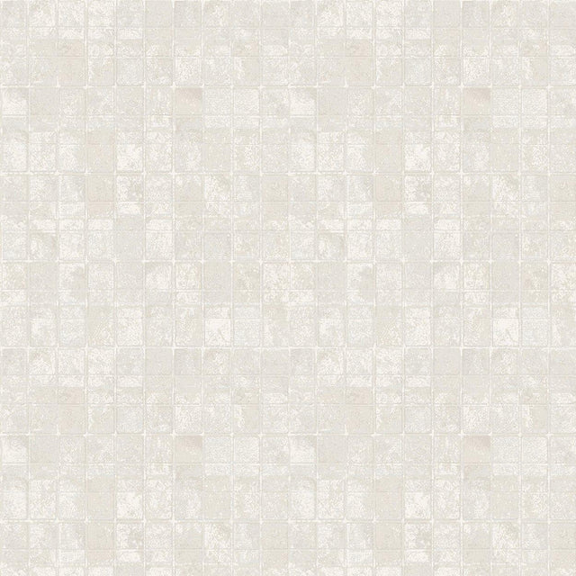 Galerie W78211 Metallic FX Metallic Tile Beige Wallpaper W78211 Beige Wallpaper
