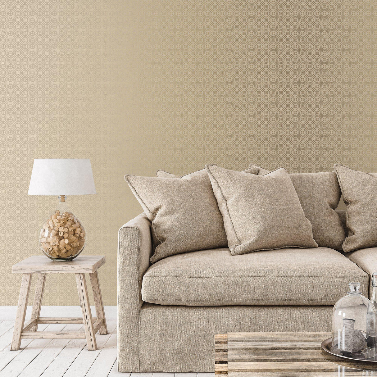 Galerie W78219 Metallic FX Metallic Geometric Gold Wallpaper W78219 Gold Wallpaper
