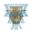 Crystorama Abigail 3 Light Aged Brass Sconce