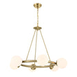 Crystorama Maverick 6 Light Vibrant Gold Chandelier