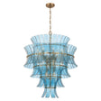 Crystorama Abigail 21 Light Aged Brass Chandelier