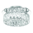 Crystorama Kinsley LED Polished Chrome Flush Mount