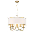Crystorama Adalynn 5 Light Vibrant Gold Chandelier