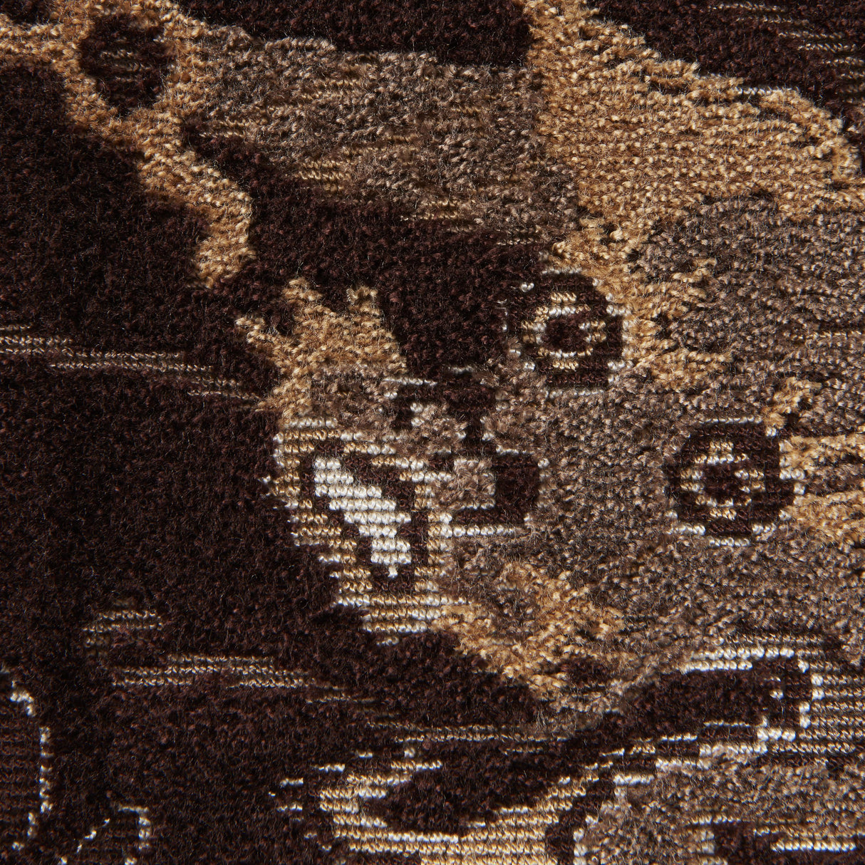 Brunschwig & Fils LE DRAGON VELVET UMBER Upholstery Fabric