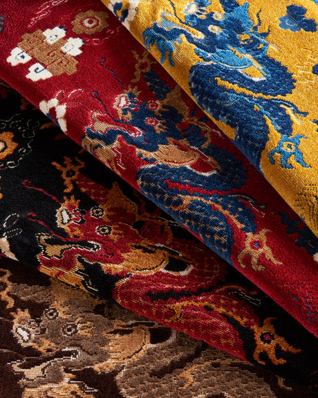 Brunschwig & Fils LE DRAGON VELVET GOLD Upholstery Fabric