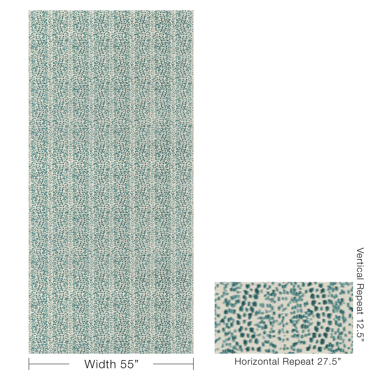 Brunschwig & Fils LES TOUCHES VELVET AQUA Upholstery Fabric