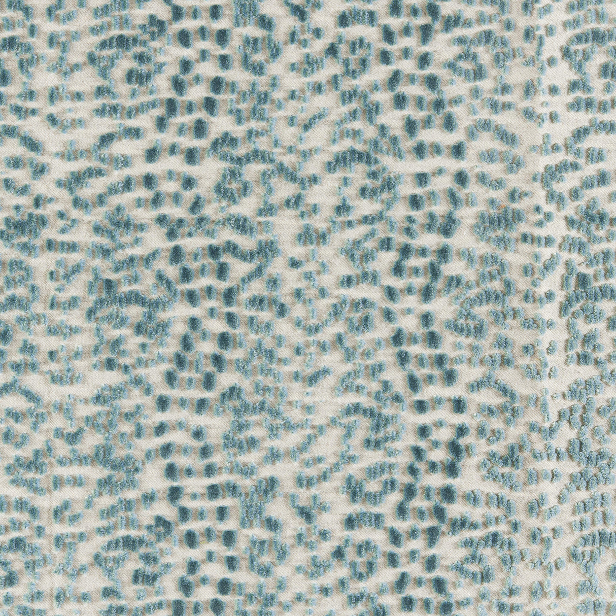 Brunschwig & Fils LES TOUCHES VELVET AQUA Upholstery Fabric