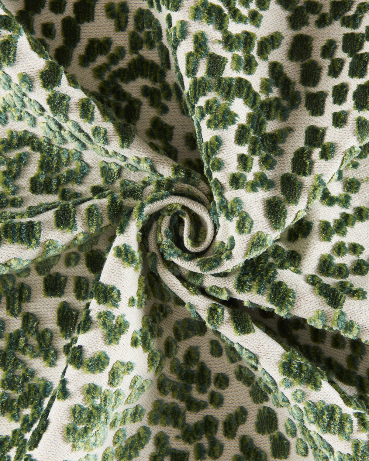 Brunschwig & Fils LES TOUCHES VELVET GREEN Upholstery Fabric