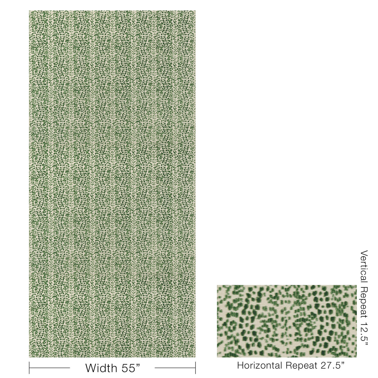 Brunschwig & Fils LES TOUCHES VELVET GREEN Upholstery Fabric
