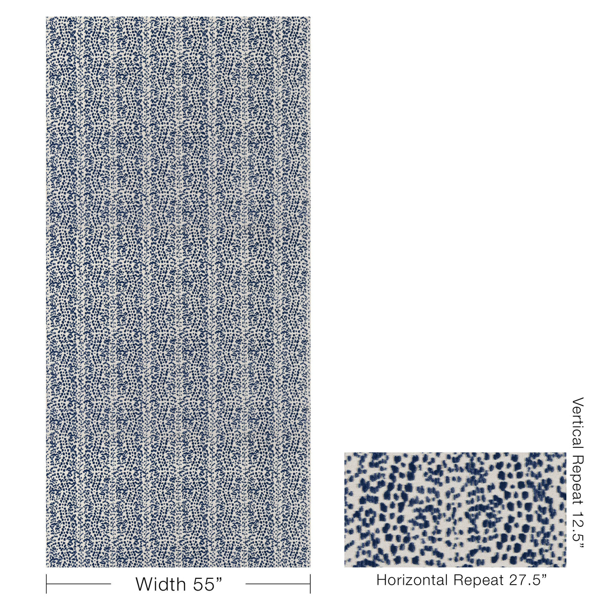 Brunschwig & Fils LES TOUCHES VELVET BLUE Upholstery Fabric