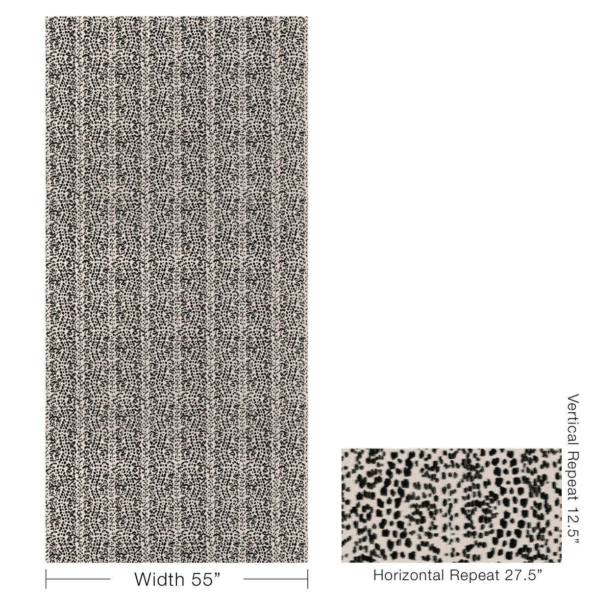 Brunschwig & Fils LES TOUCHES VELVET NOIR Upholstery Fabric