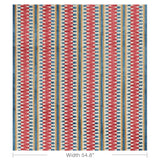 Brunschwig & Fils FLAMME VELVET RED/BLUE Upholstery Fabric