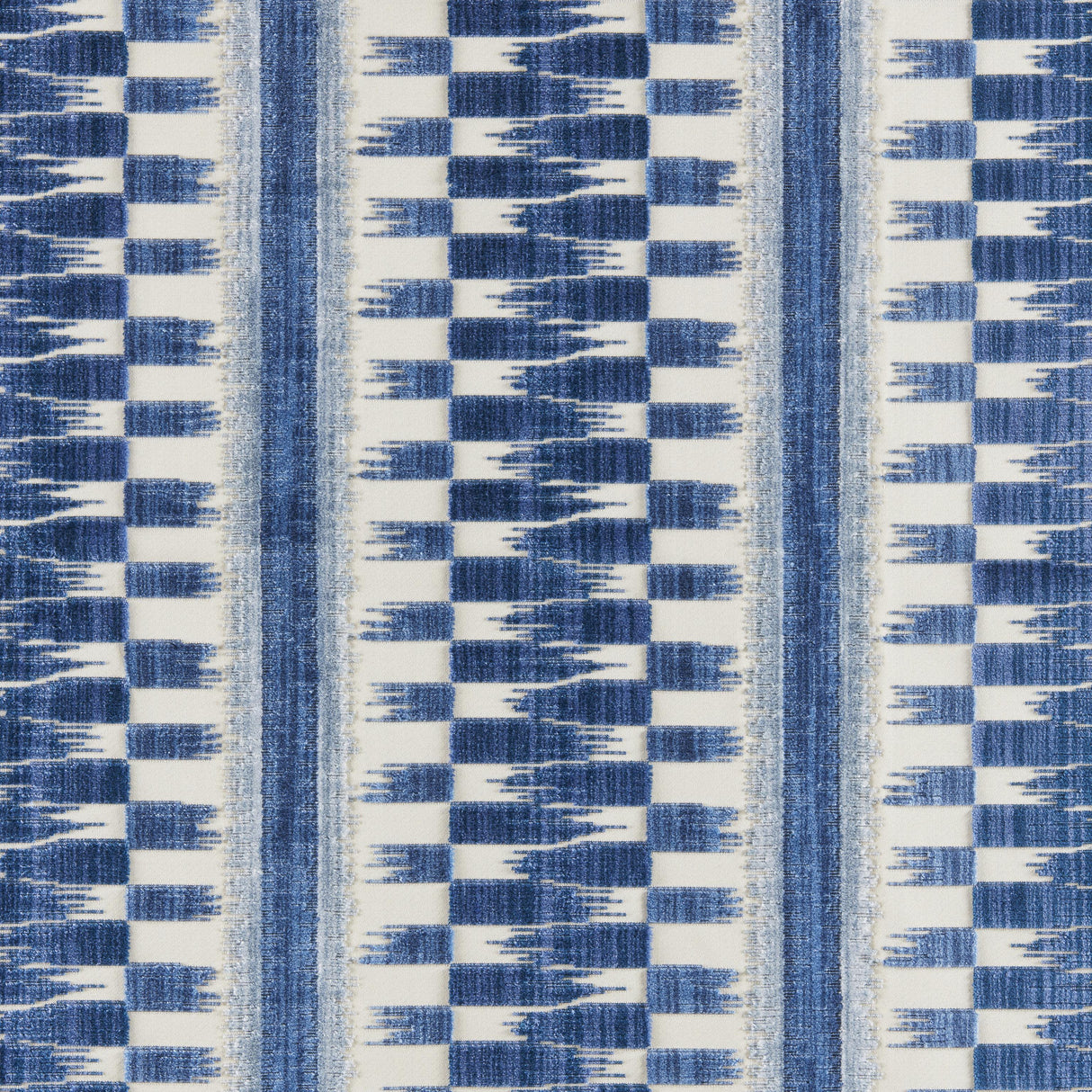 Brunschwig & Fils FLAMME VELVET BLUE Upholstery Fabric