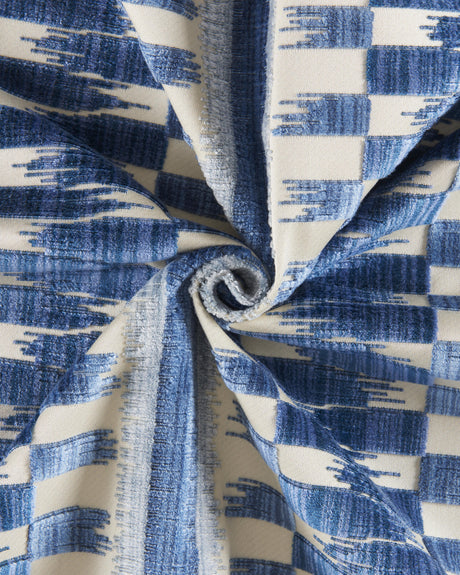 Brunschwig & Fils FLAMME VELVET BLUE Upholstery Fabric