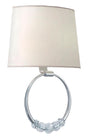 Crystorama Mirage 2 Light Polished Nickel Sconce