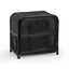 TOV Tina Black Rattan Nightstand
