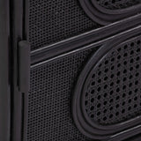 TOV Tina Black Rattan Nightstand