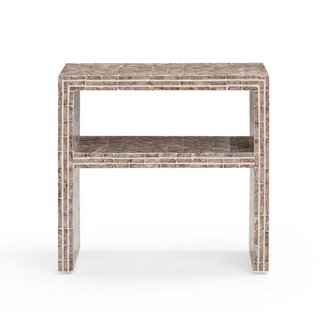 TOV Derry Lavender Capiz Shell Nightstand