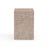 TOV Derry Lavender Capiz Shell Nightstand