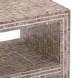 TOV Derry Lavender Capiz Shell Nightstand